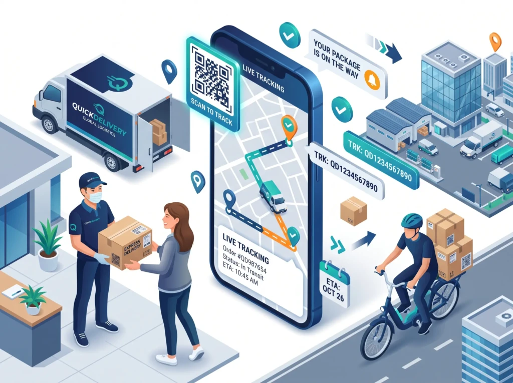 Courier tracking number