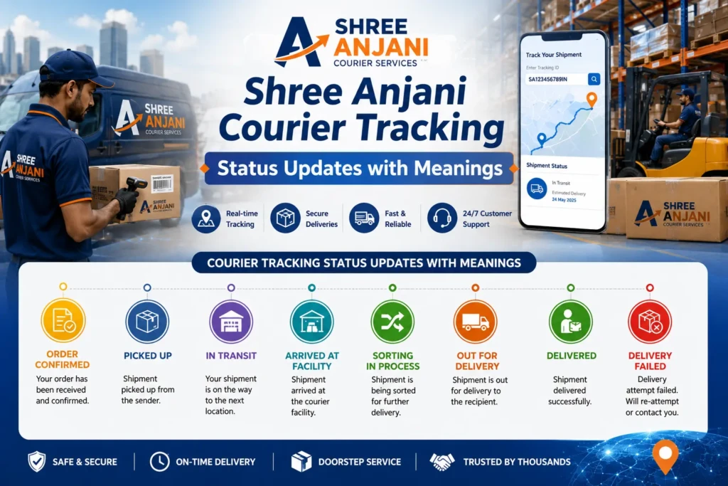 Shree Anjani Courier Tracking Statuses