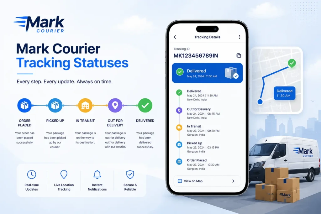 Mark Courier Tracking statuses