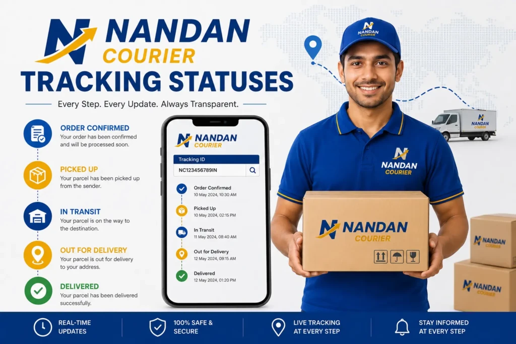 Shree Nandan Courier Tracking statuses