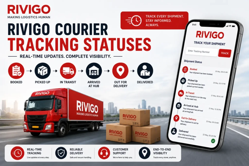 Rivigo courier tracking statuses